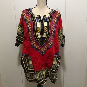 African Dashiki Unisex Top Size  XL